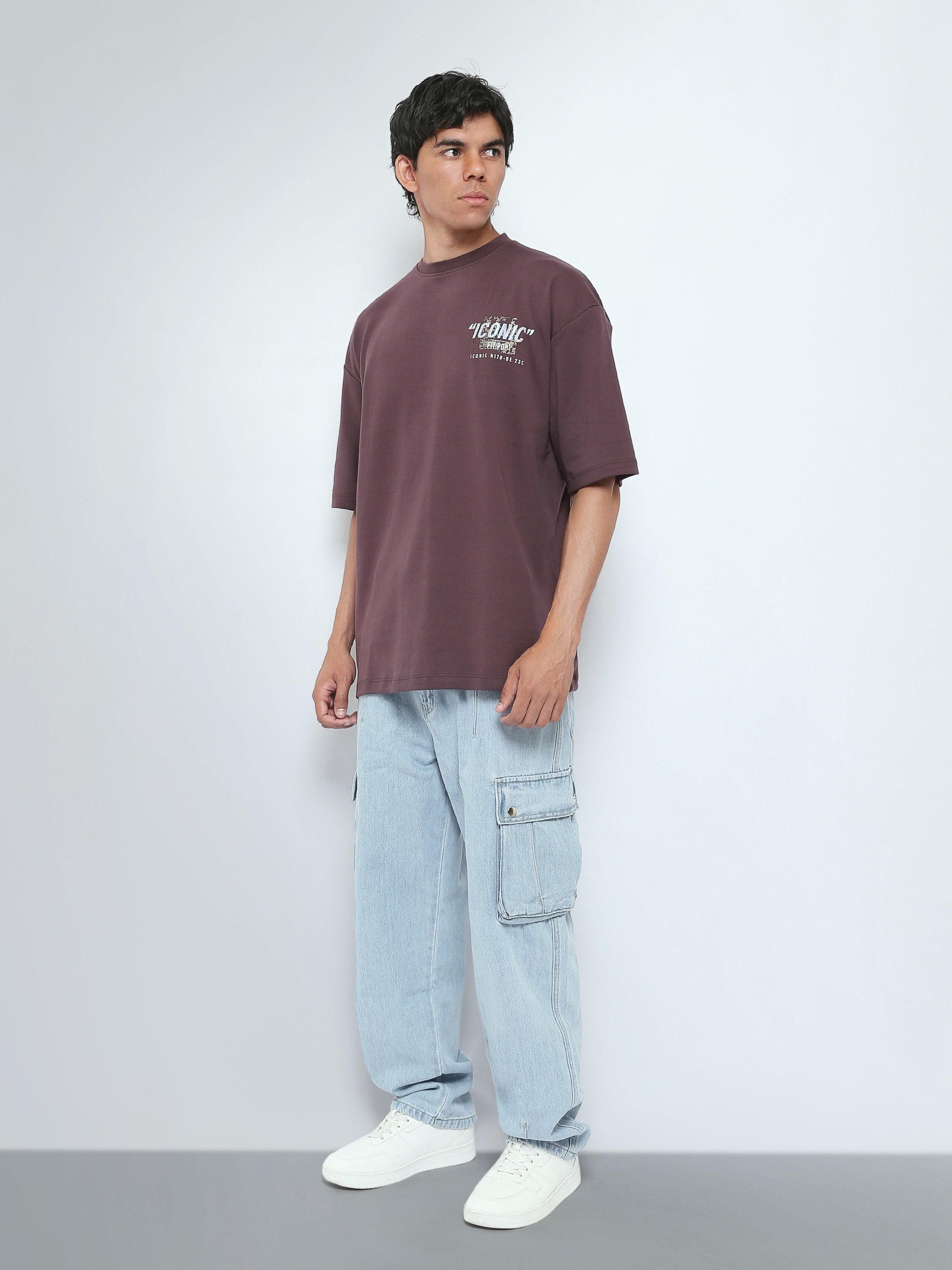T-Shirt Homme Oversize à Imprimé Iconic – Style Streetwear - TSH26SPRO20084TM1