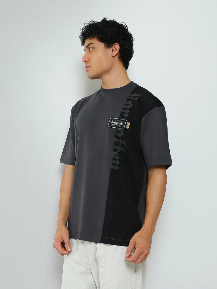T-Shirt Homme Oversize à Empiècement Graphique - TSH26SPRO20115TM1
