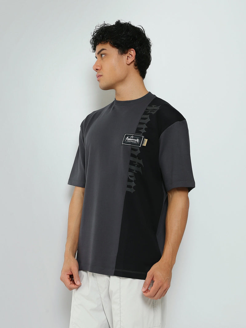 T-Shirt Homme Oversize à Empiècement Graphique - TSH26SPRO20115TM1