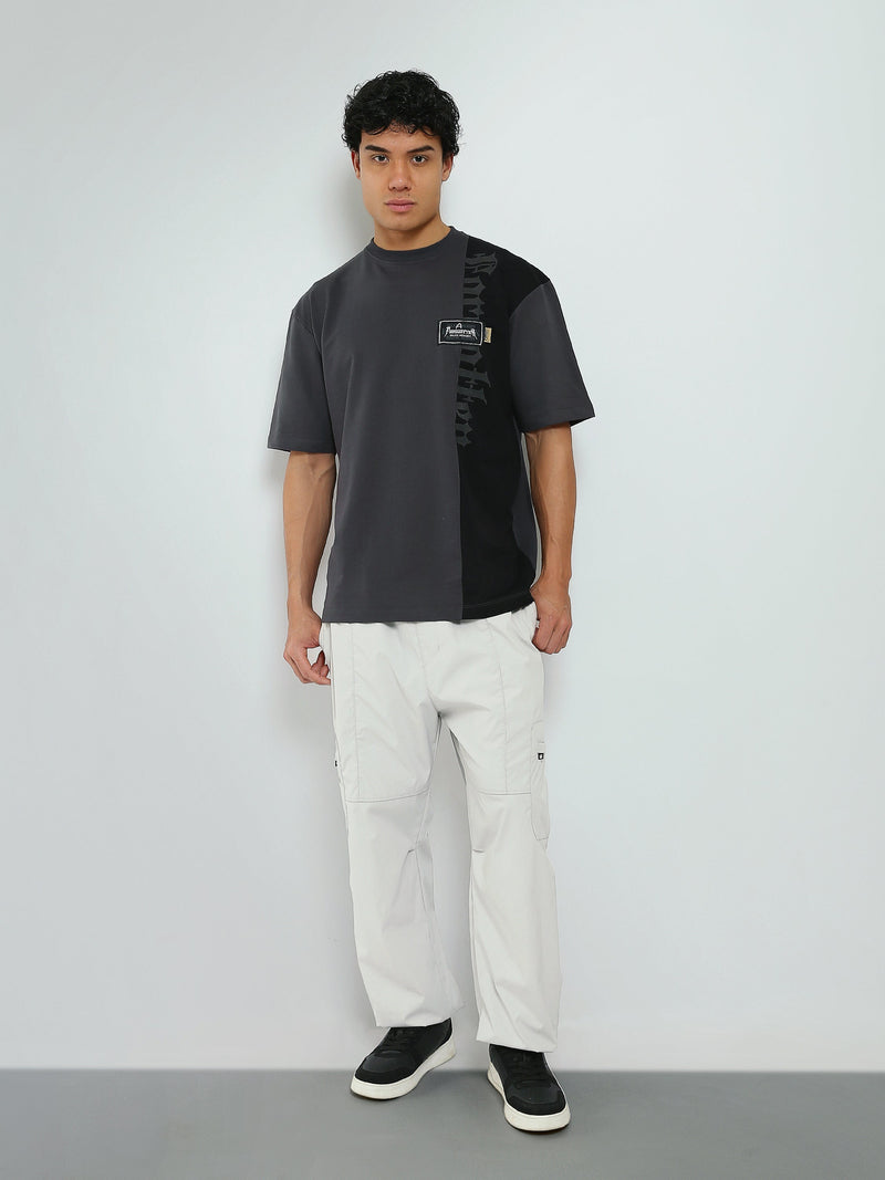 T-Shirt Homme Oversize à Empiècement Graphique - TSH26SPRO20115TM1
