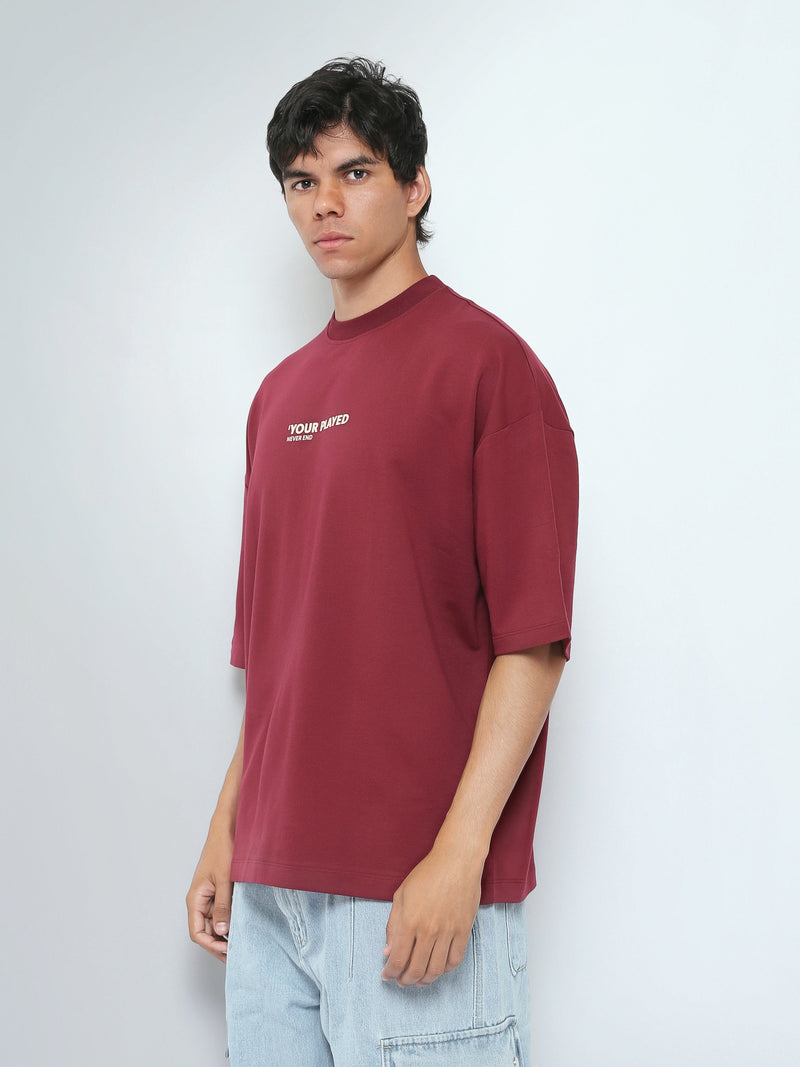 T-Shirt Oversize Homme à Inscription Minimaliste - TSH26SPRO20120TM1
