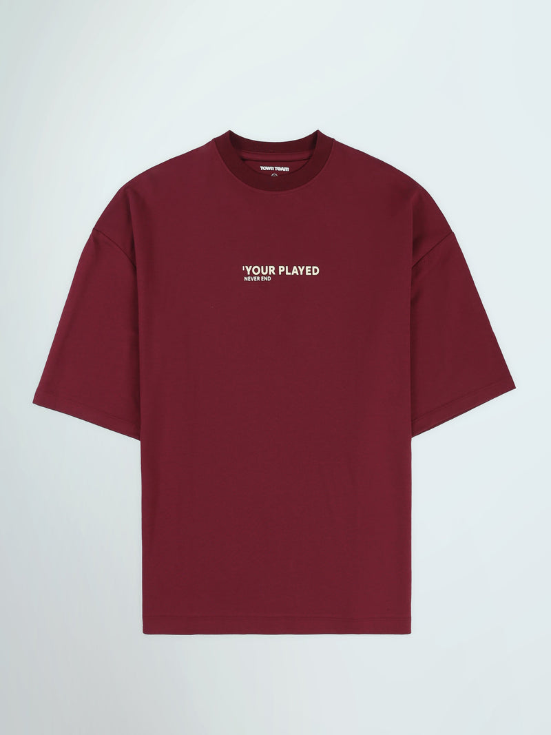 T-Shirt Oversize Homme à Inscription Minimaliste - TSH26SPRO20120TM1