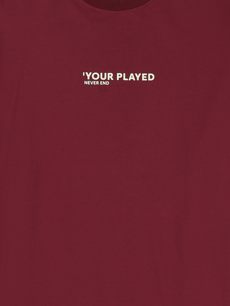 T-Shirt Oversize Homme à Inscription Minimaliste - TSH26SPRO20120TM1