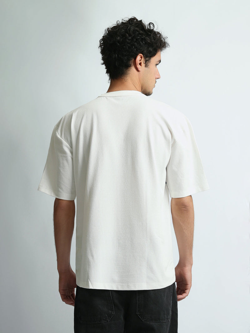 T-Shirt Homme Oversize à Imprimé Exhale et Liserés - TSH26SPRO20278TM1