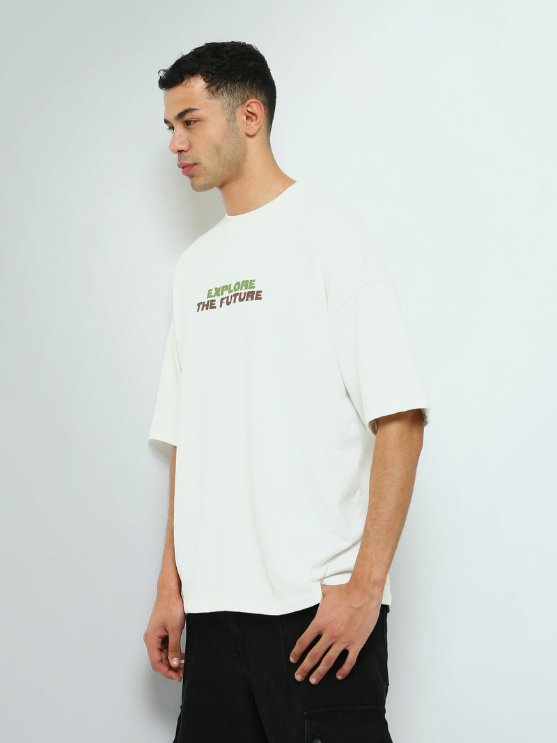 T-shirt Oversize Homme à Imprimé Explore – Style Streetwear - TSH26SPRO20292TM1