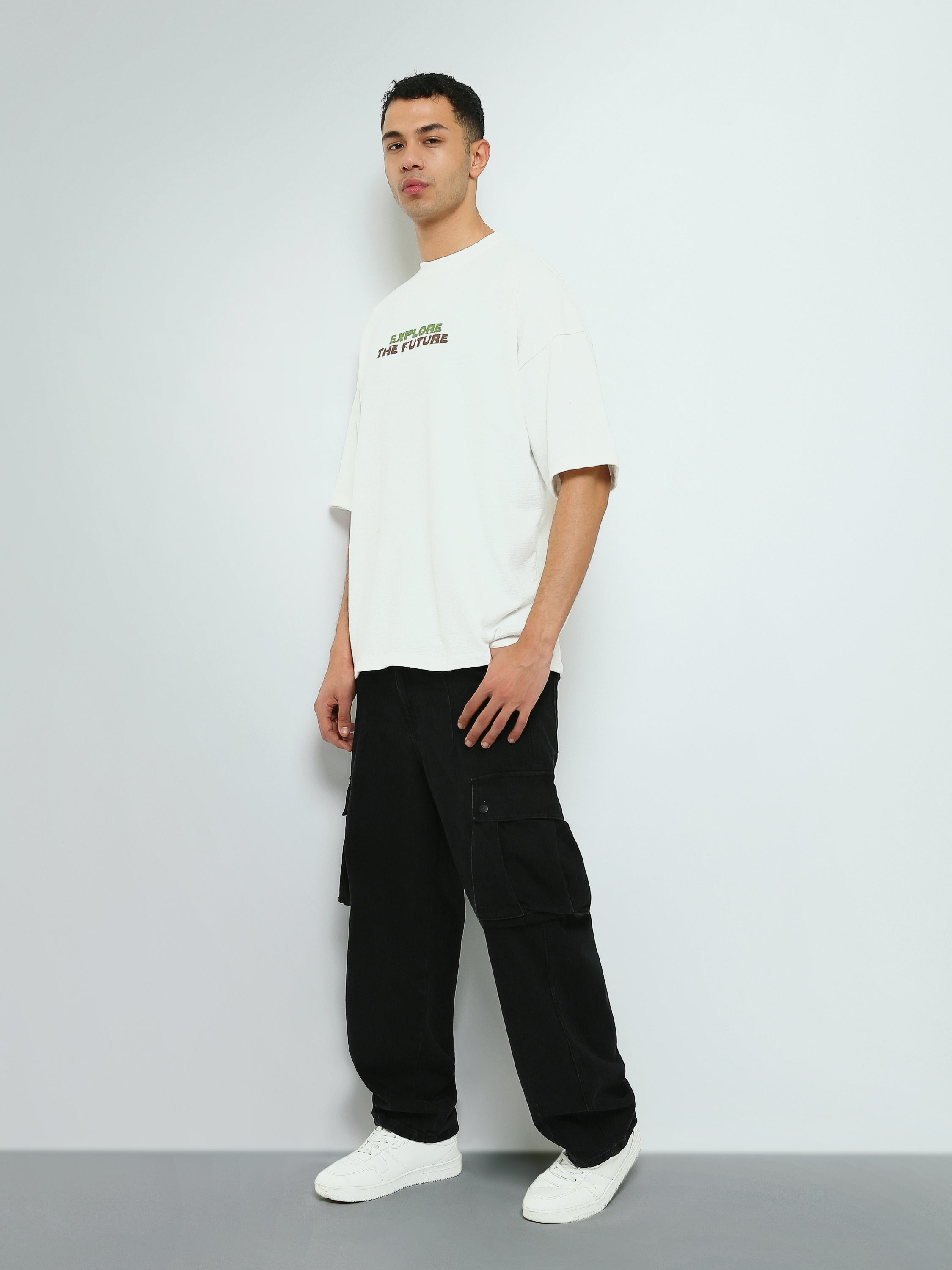 T-shirt Oversize Homme à Imprimé Explore – Style Streetwear - TSH26SPRO20292TM1