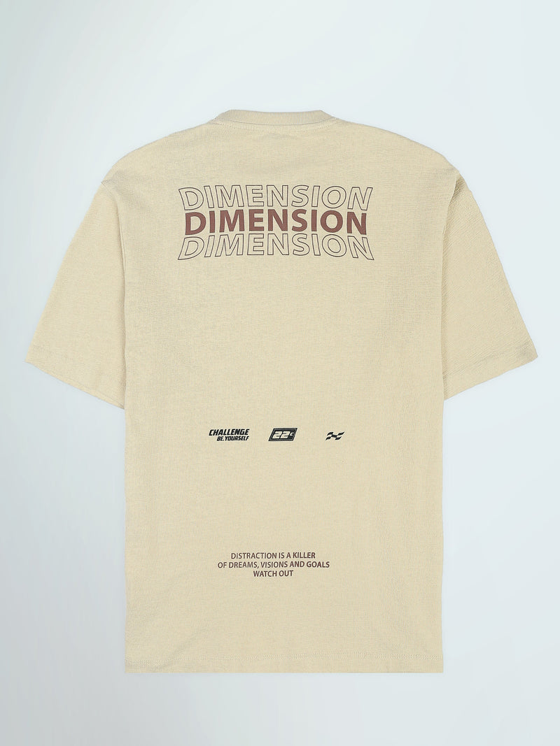 T-Shirt Homme Oversize à Imprimé Typographique - TSH26SPRO20296TM1