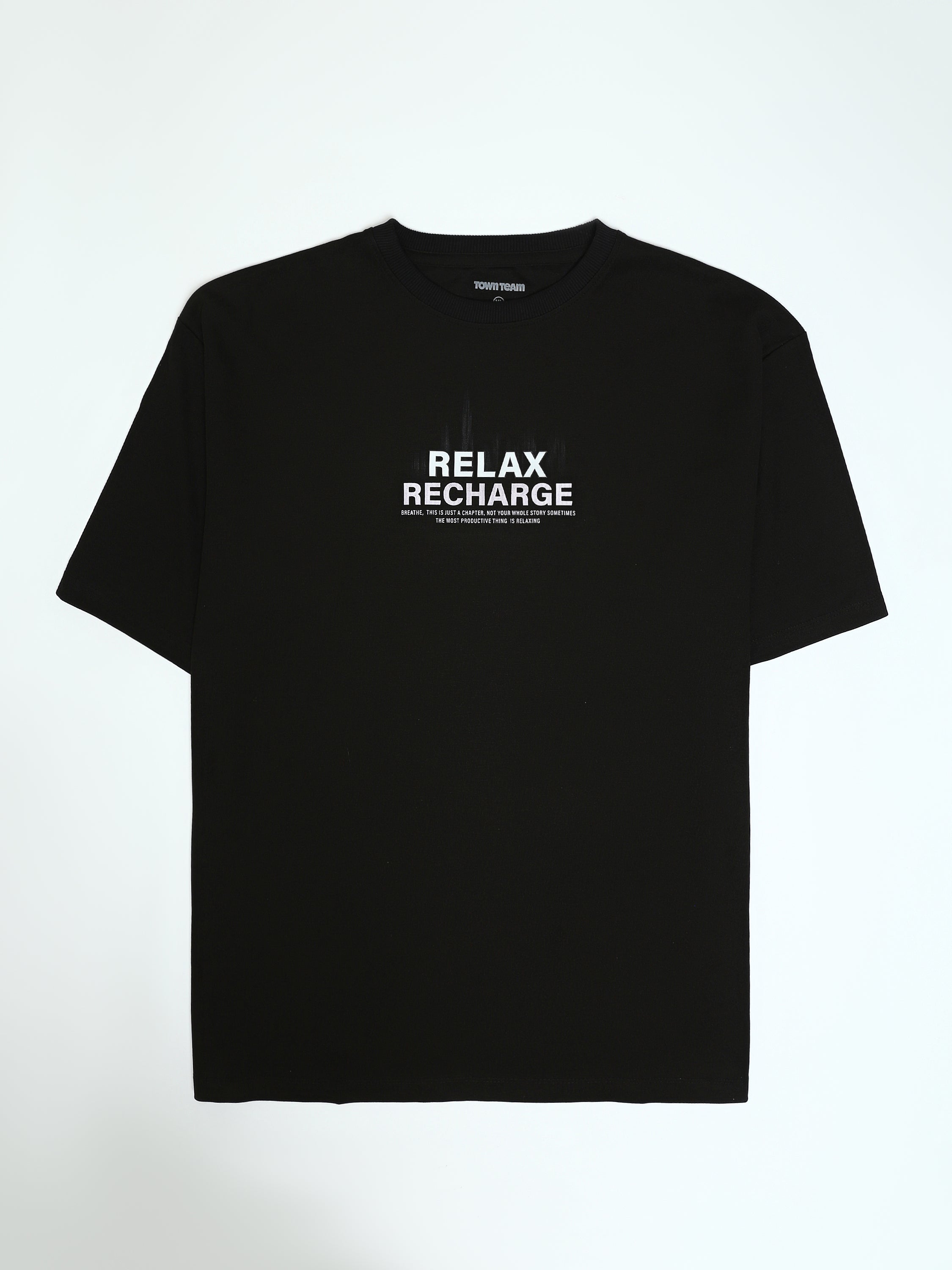 T-shirt Oversize Homme à Imprimé Relax Recharge – Streetwear - TSH26SPRO20383TM1