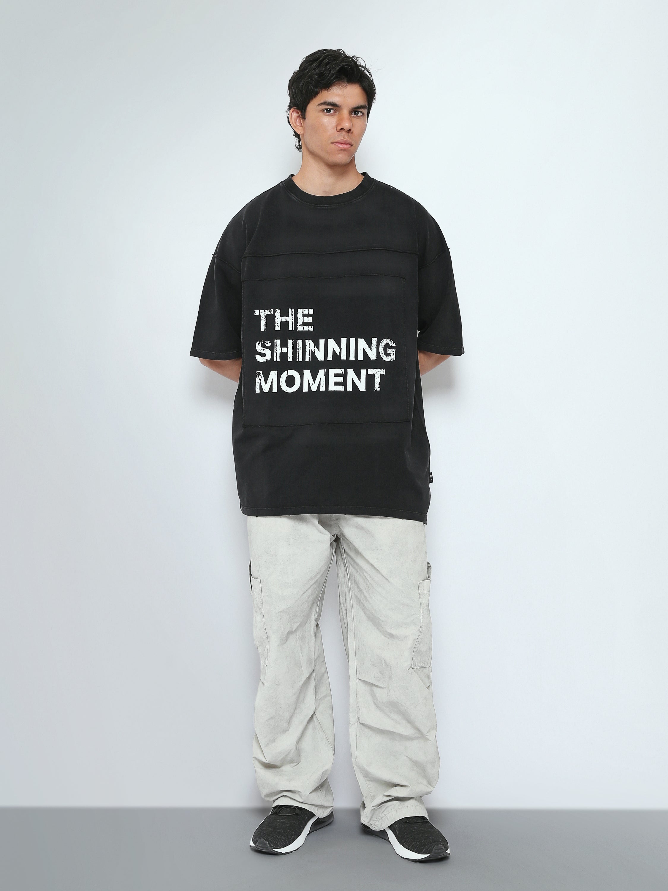 T-Shirt Homme Oversize à Imprimé Typographique Effet Vintage - TSH26STR20089TM1