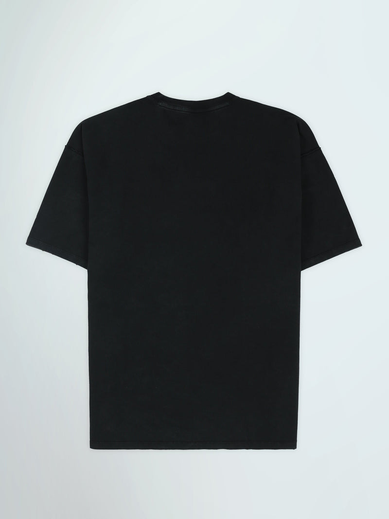 T-Shirt Homme Oversize à Imprimé Typographique Effet Vintage - TSH26STR20089TM1