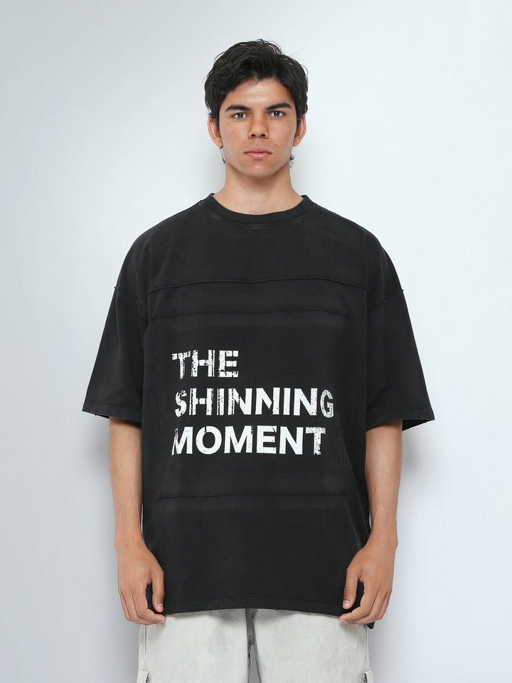 T-Shirt Homme Oversize à Imprimé Typographique Effet Vintage - TSH26STR20089TM1