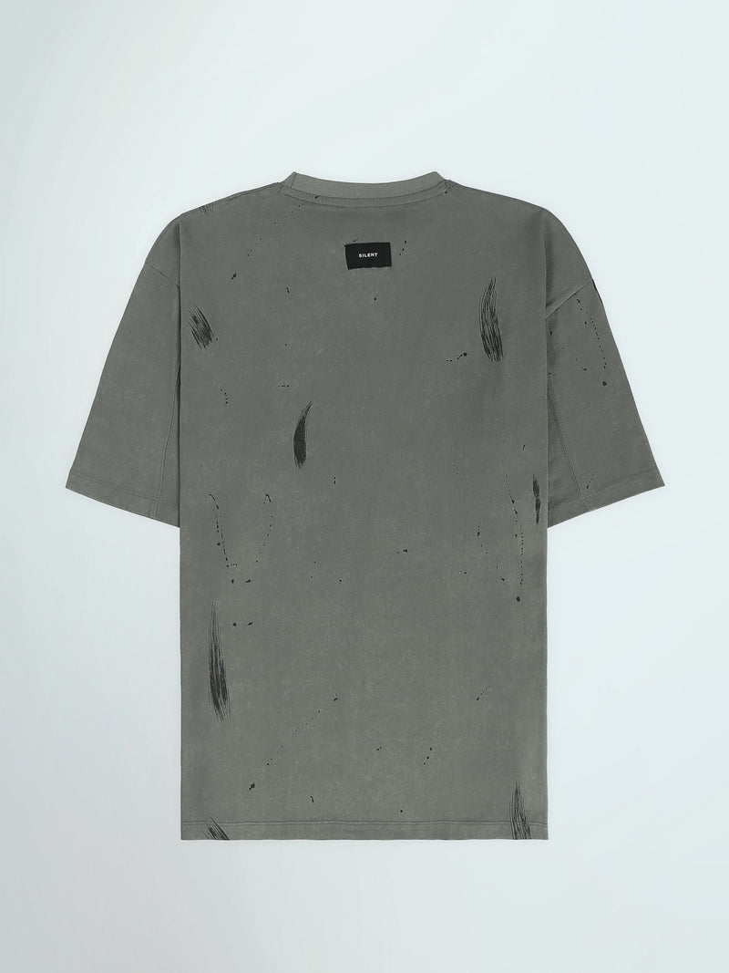 T-Shirt Homme Oversize Effet Usé à Imprimé - TSH26STRO20055TM1