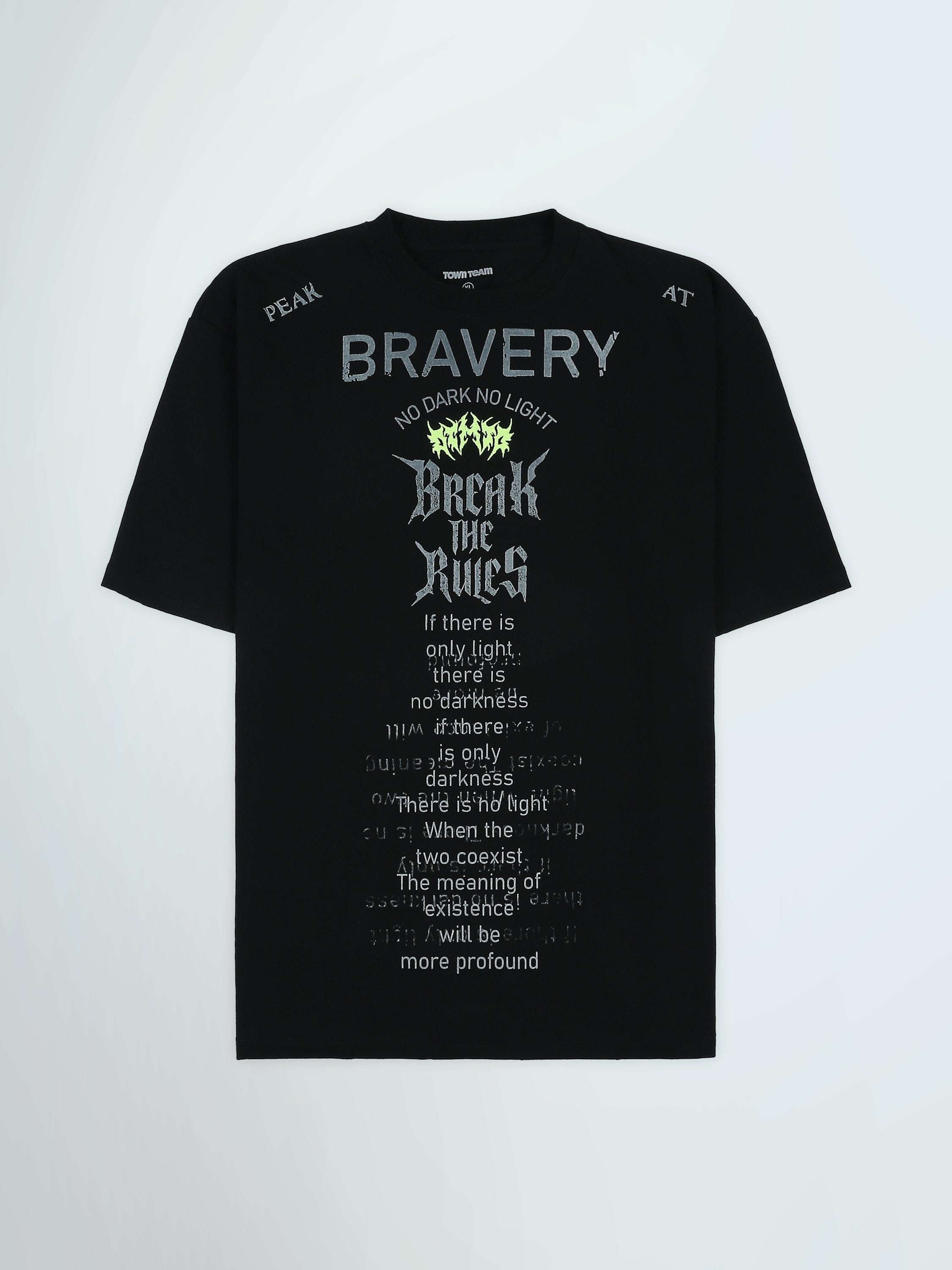 T-Shirt Oversize Homme à Imprimé Typographique Streetwear - TSH26STRO20450TM1