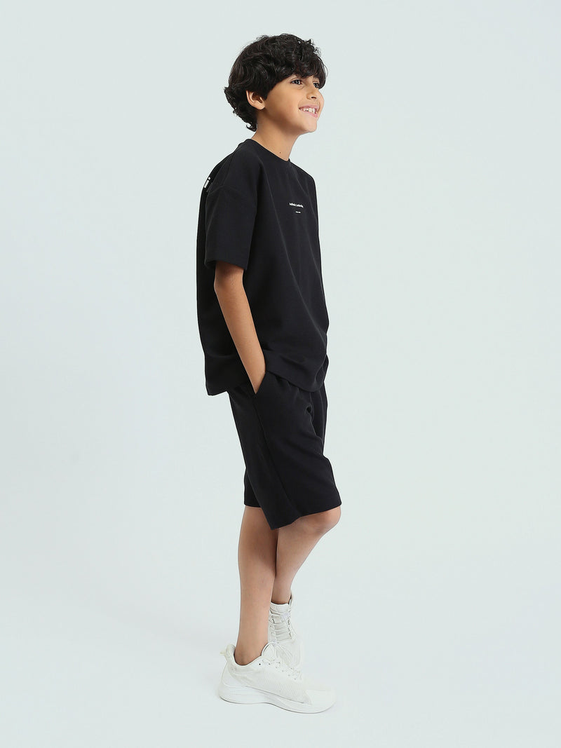 Ensemble enfant t-shirt et short au design moderne – TST25SSNP15028TB1