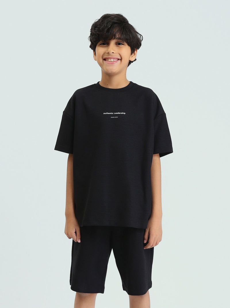 Ensemble enfant t-shirt et short au design moderne – TST25SSNP15028TB1