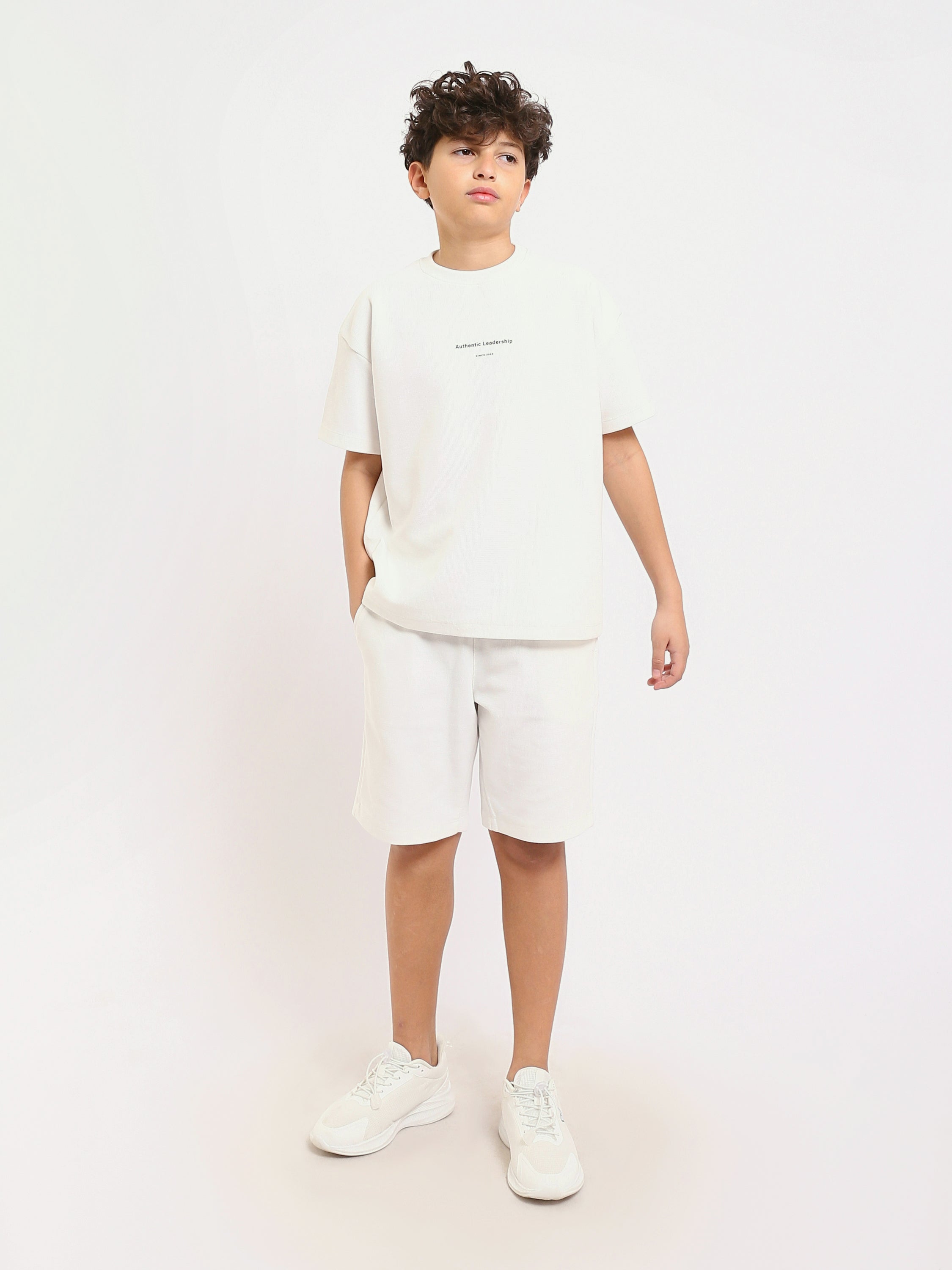 Ensemble enfant t-shirt et short au design moderne – TST25SSNP15028TB1