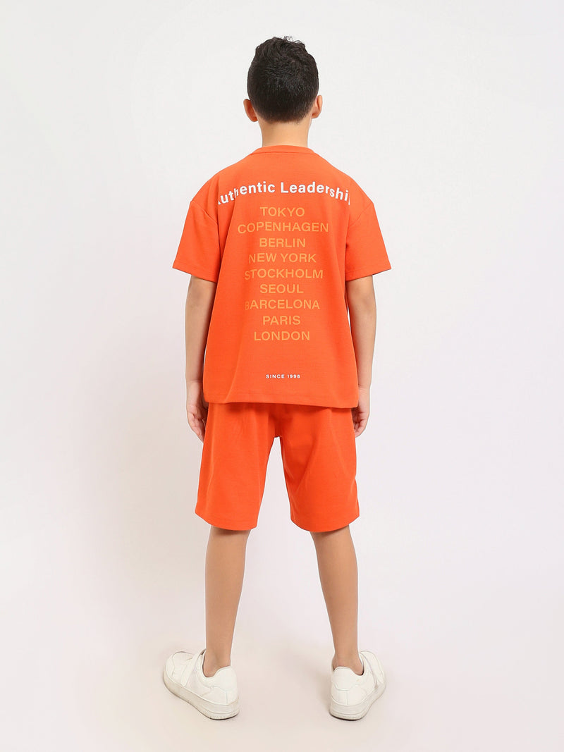 Ensemble enfant t-shirt et short au design moderne – TST25SSNP15028TB1