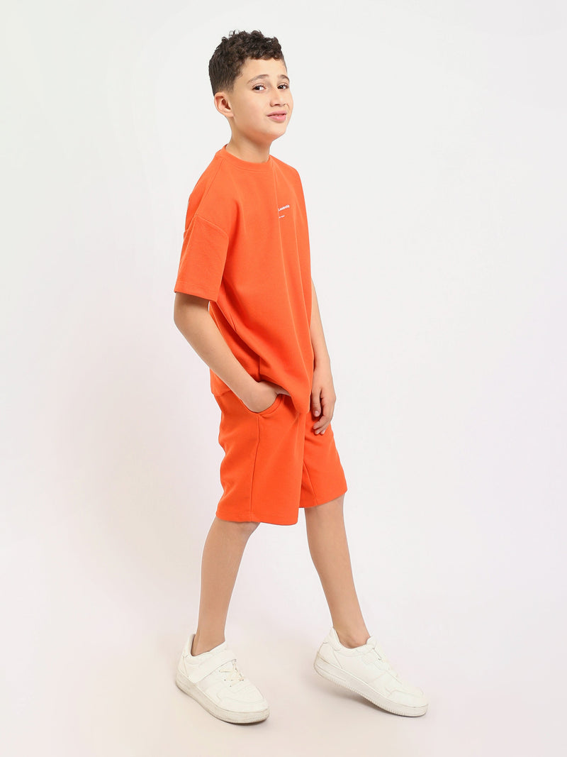 Ensemble enfant t-shirt et short au design moderne – TST25SSNP15028TB1