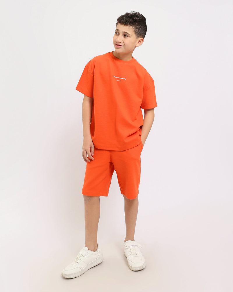 Ensemble enfant t-shirt et short au design moderne – TST25SSNP15028TB1