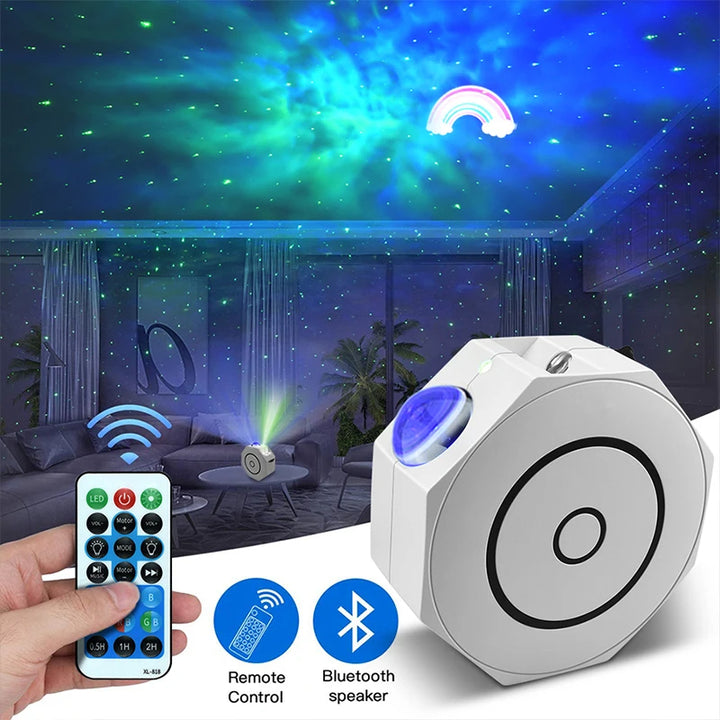 Projecteur Galaxie LED avec Bluetooth – Étoiles & Nébuleuse