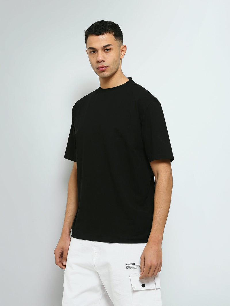 T-shirt Oversize Homme Uni à Col Rond – Style Minimaliste - USR27SPRS20367TM1