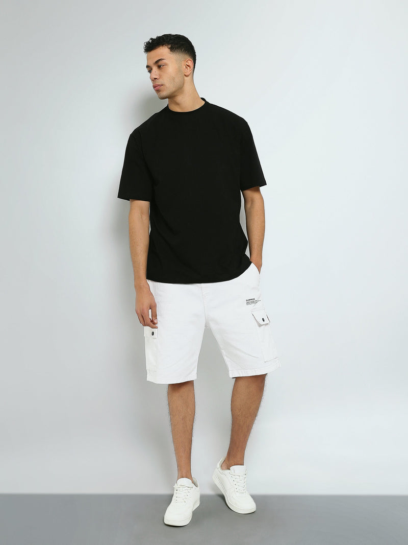 T-shirt Oversize Homme Uni à Col Rond – Style Minimaliste - USR27SPRS20367TM1