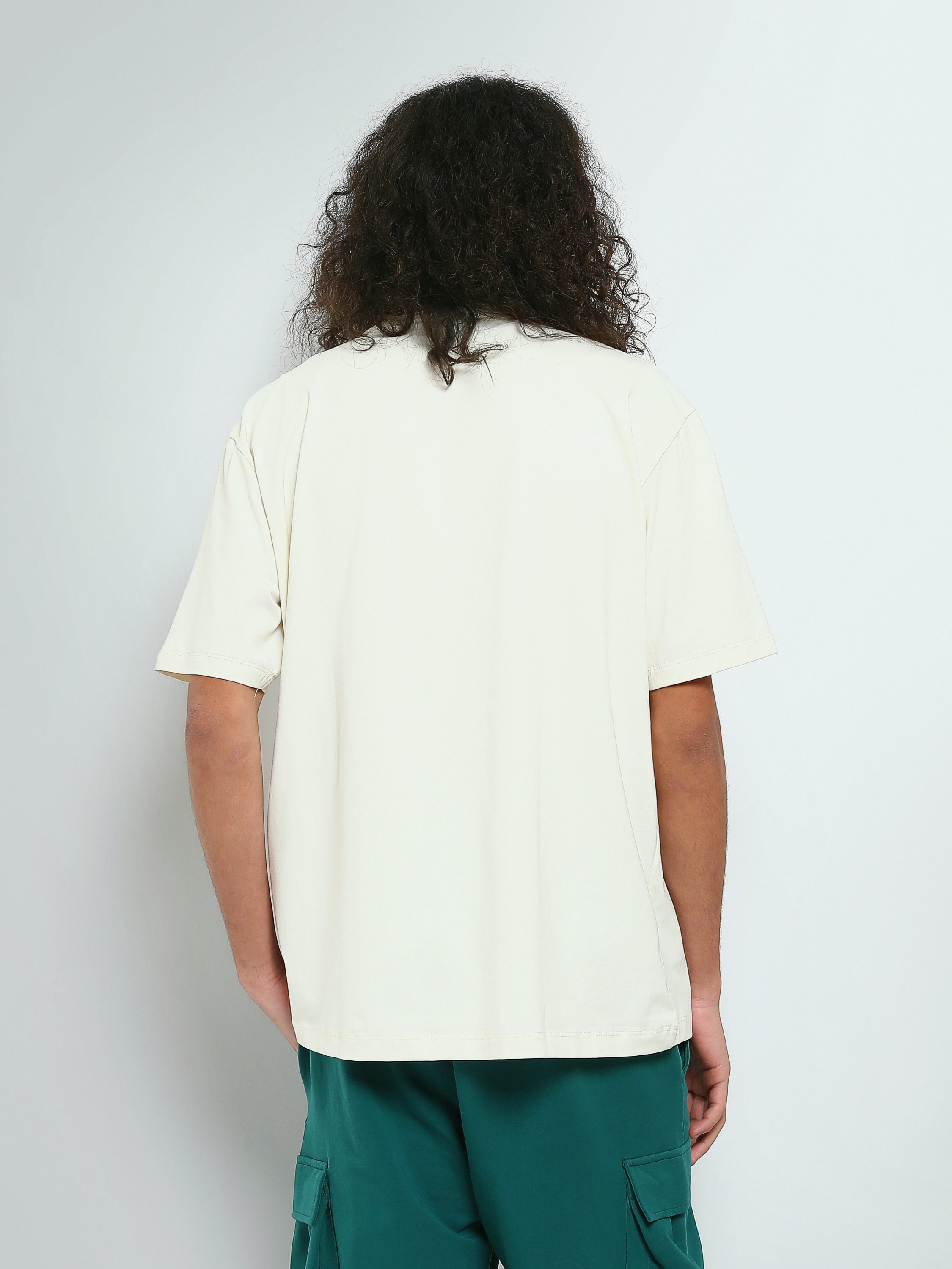 T-shirt Oversize Homme Uni à Col Rond – Style Minimaliste - USR27SPRS20367TM1