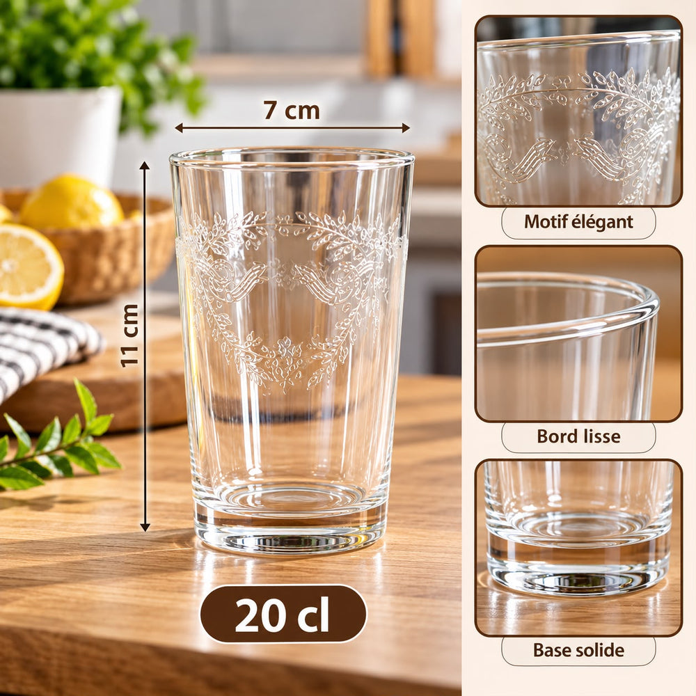 6 VERRE CONIQUE