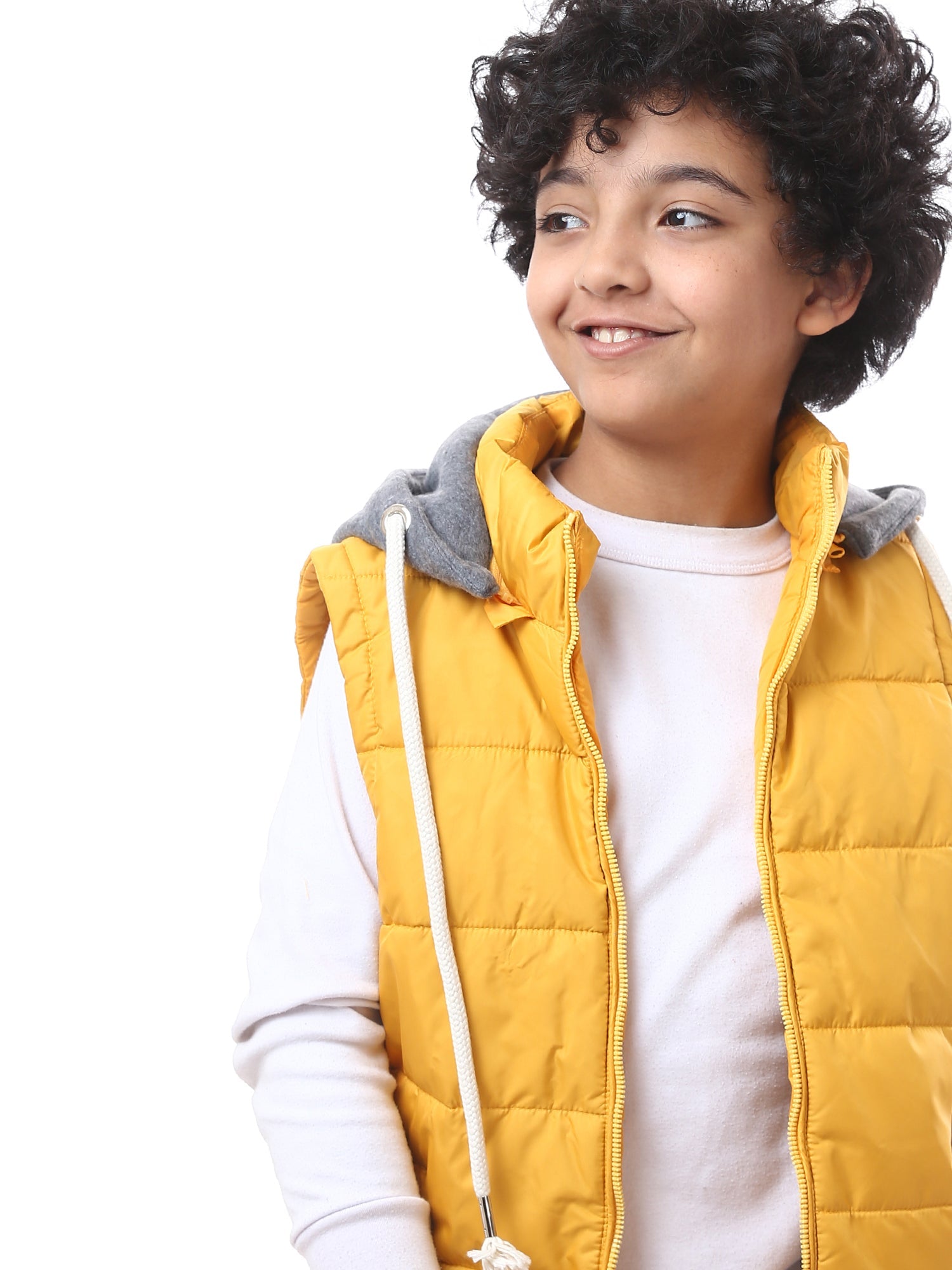Gilet garçon matelassé avec capuche ajustable – VST23AFWP28535TB1
