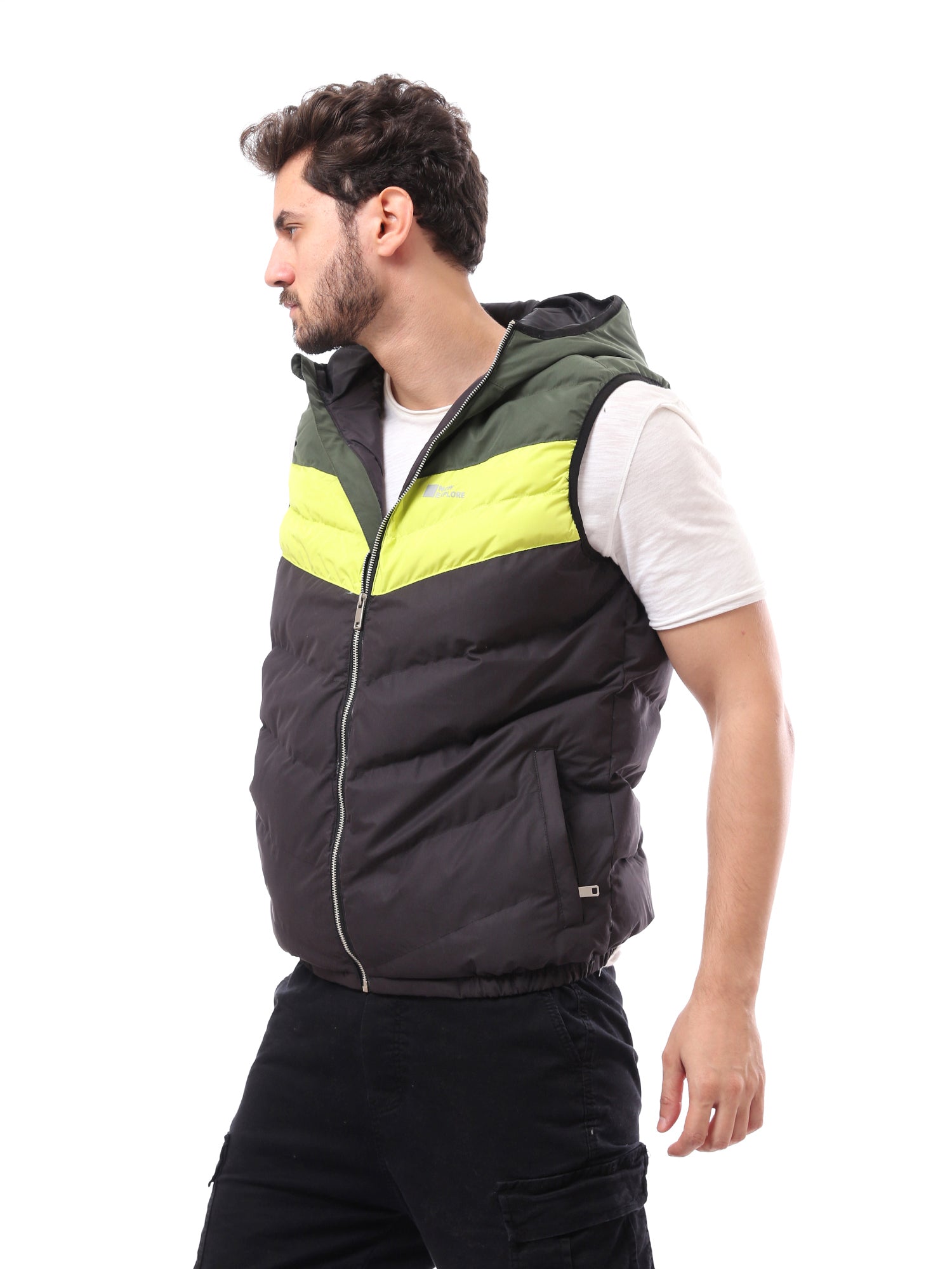 Veste d’hiver homme sans manches, dotée d’une fermeture zippée sur le devant – VST24WWCP28538TM1