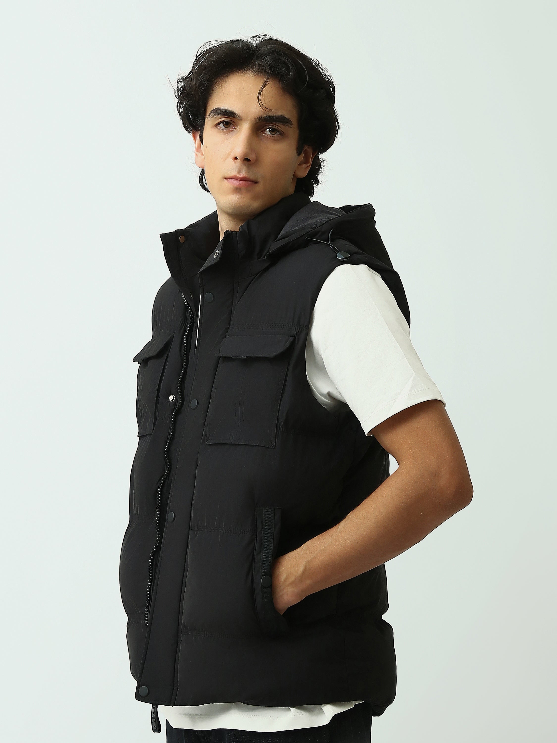 Veste Sans Manches Homme avec Capuche - Confort et Praticité - VST25WWBP28542TM1