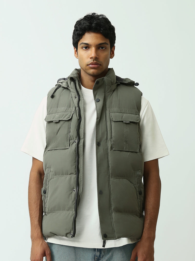 Veste Sans Manches Homme avec Capuche - Confort et Praticité - VST25WWBP28542TM1