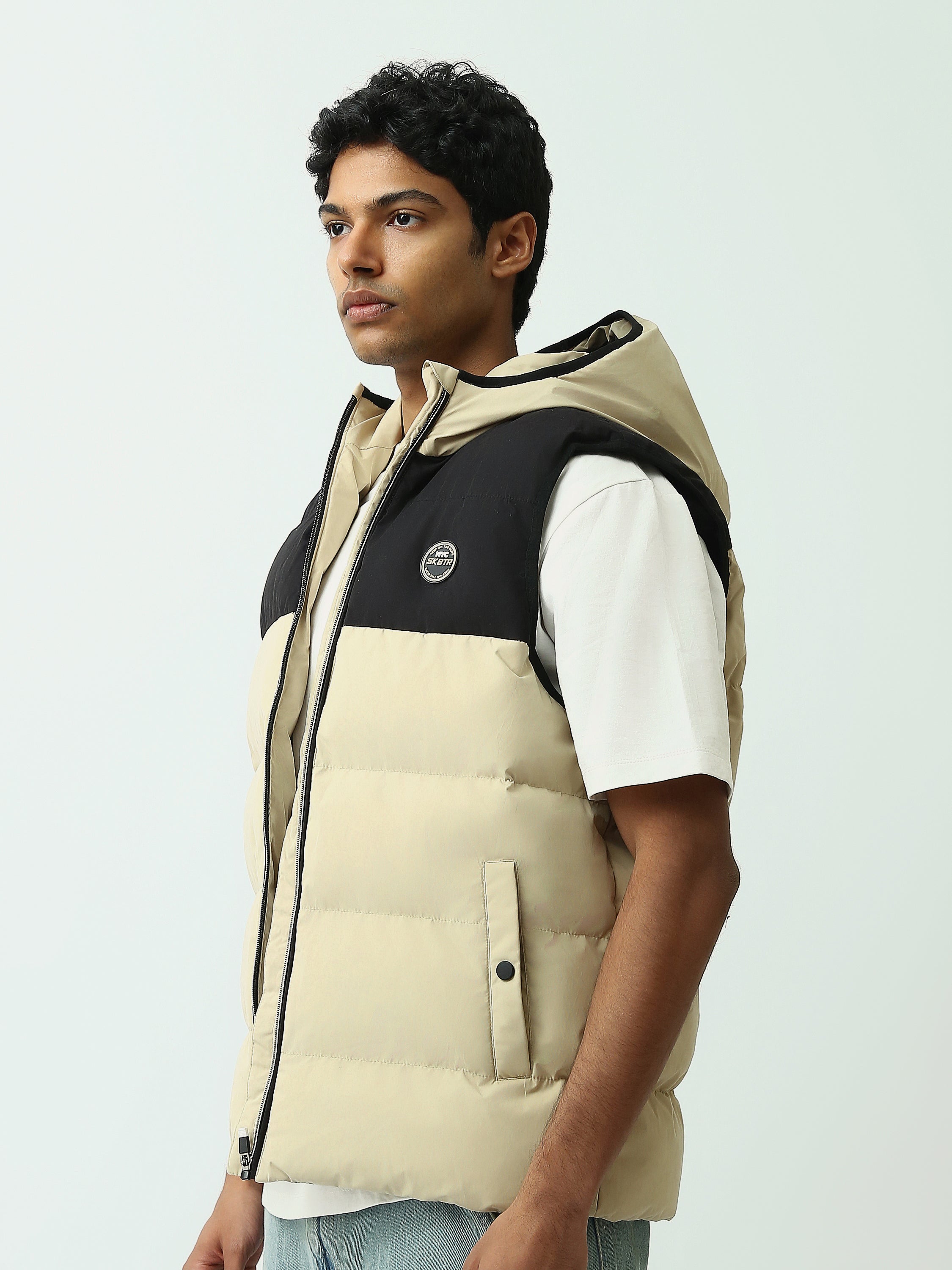 Veste Sans Manches Homme Matelassée à Capuche Coupe Confort - VST26WWCP28543TM1