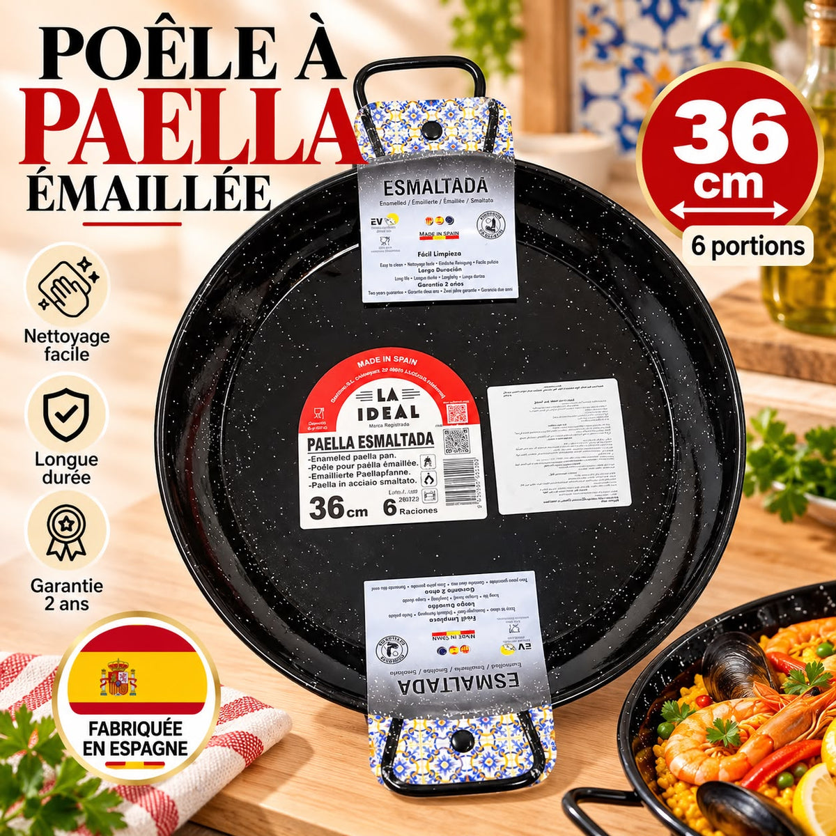 POELLE PAELLA 36CM