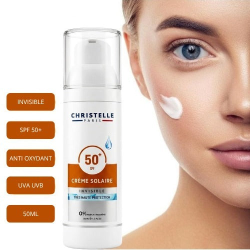 écran solaire imperméable avec SPF50+ Invisible 50 ml