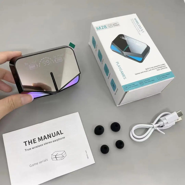 Écouteurs Sans Fil QCY M28 TWS Bluetooth 5.1 – Mode Gaming Faible Latence
