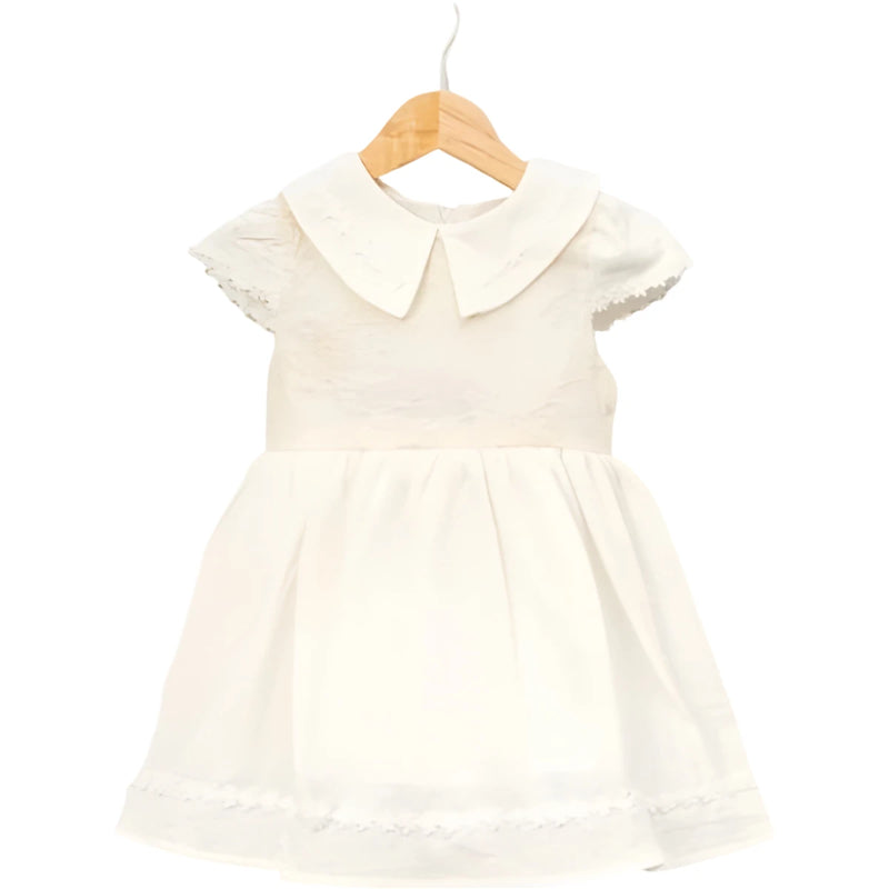 Robe Fille Élégante à Col Claudine