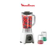 Moulinex Blender 450 W-1,25 L–2 Vitesses-Blanc & Gris-LM2C3110 - Justyol