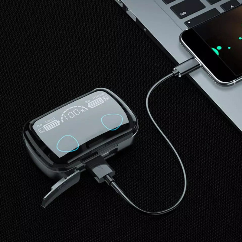 Écouteurs Bluetooth TWS HiFi avec Boîtier de Charge et Écran LED