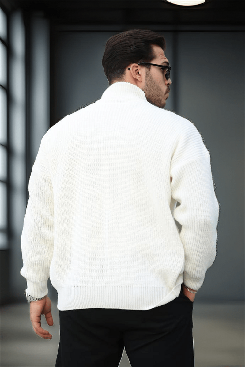 Gilet homme oversize zippé en maille Selanik