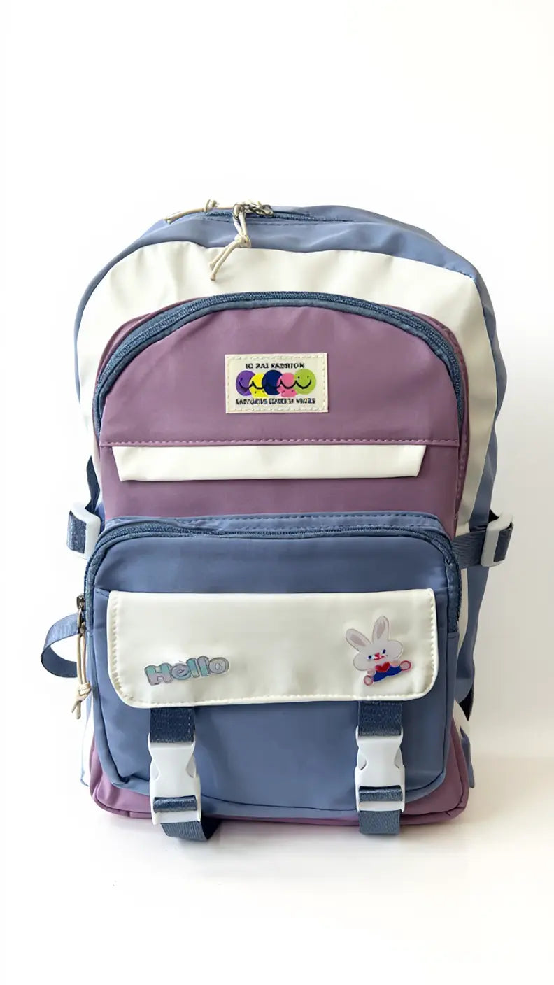 Sac à dos scolaire pour filles – Couleurs pastel & plein de poches !