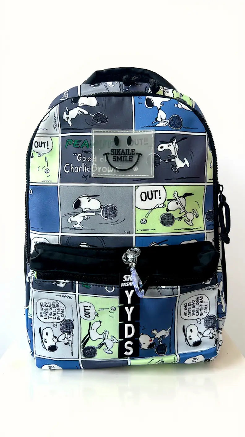 Sac à dos scolaire multifonction avec motifs Snoopy Pour Elle
