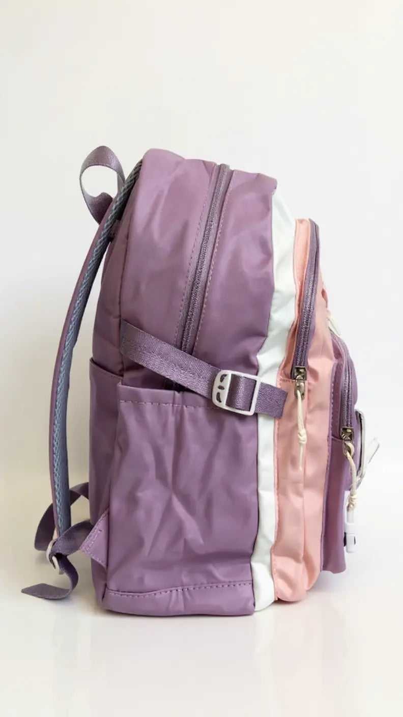 Sac à dos scolaire pour filles en couleurs pastel – à multiples poches Pour Elle