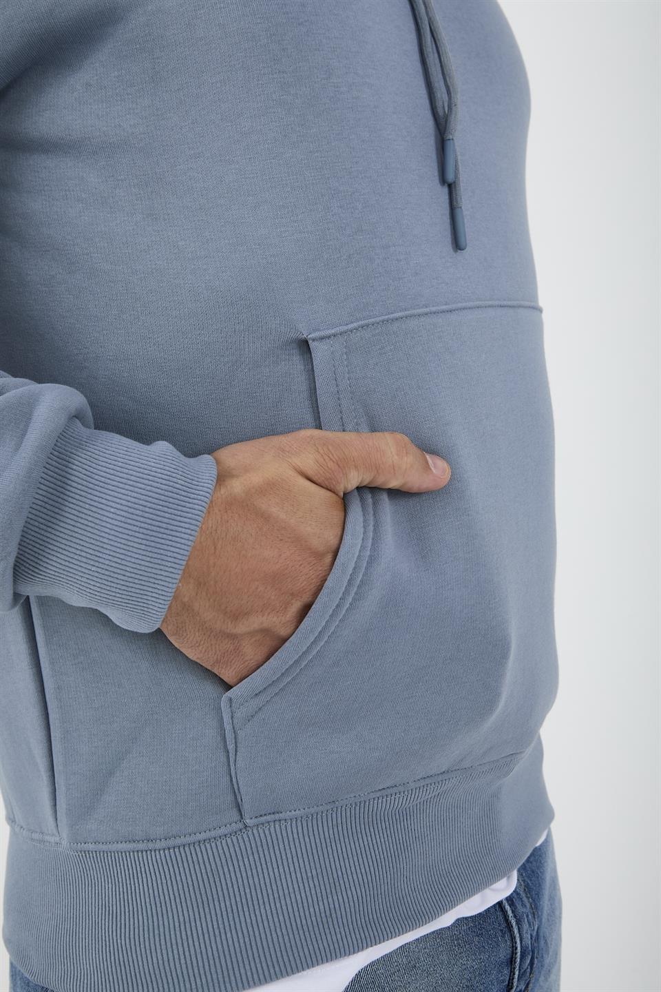 Erkek Oversize Kapüşonlu Kanguru Cepli Sweatshirt - Justyol