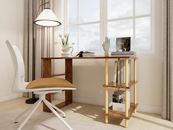 BUREAU D'ÉTUDE AMALFI AVEC PIEDS EN BOIS