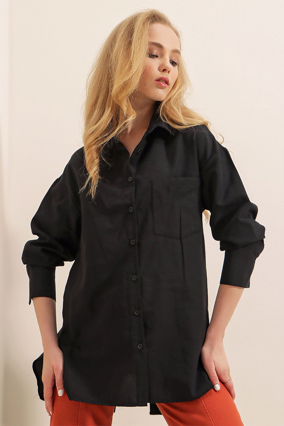 <tc>Chemise boyfriend à boutons au dos 3952.</tc>