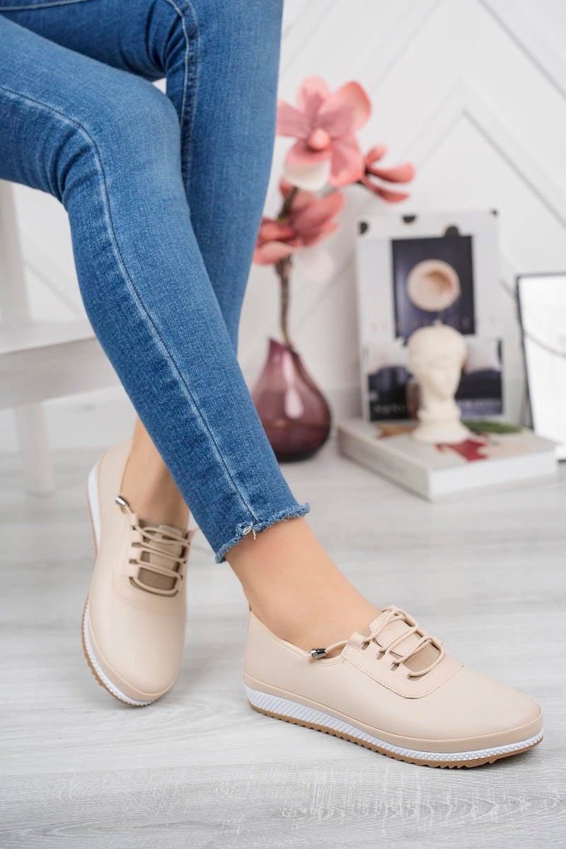 Ballerines Orthopédiques Femme Perforées à Lacets – Confort Quotidien