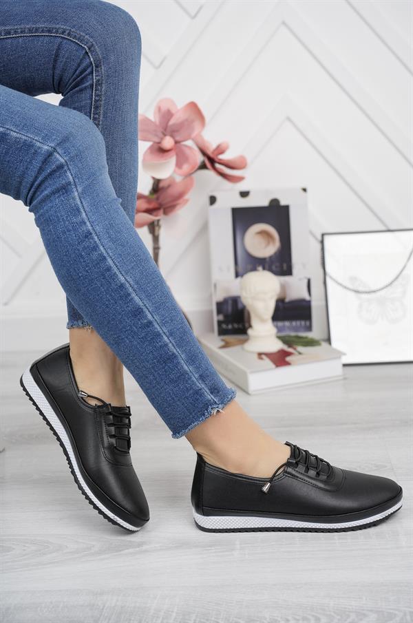 Ballerines Orthopédiques Femme Perforées à Lacets – Confort Quotidien