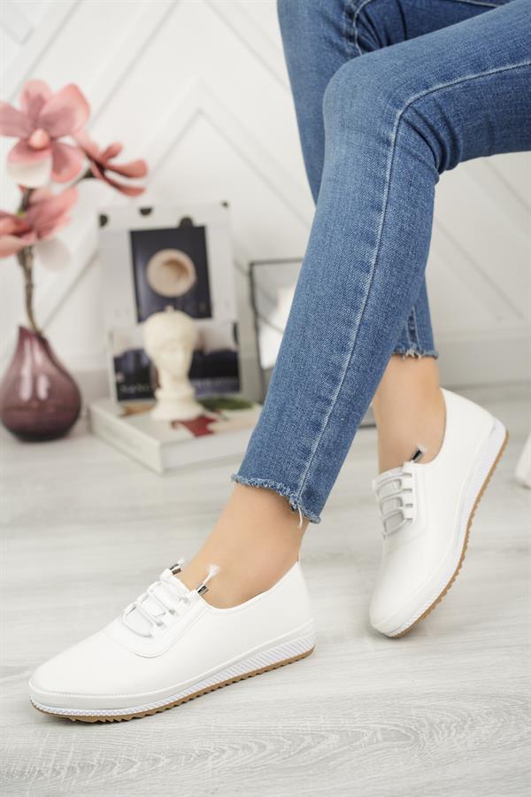 Ballerines Orthopédiques Femme Perforées à Lacets – Confort Quotidien