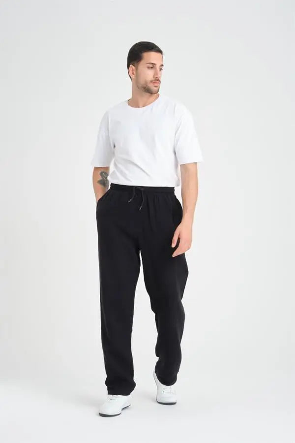 hafif ve rahat müslin baggy erkek pantolon - Justyol